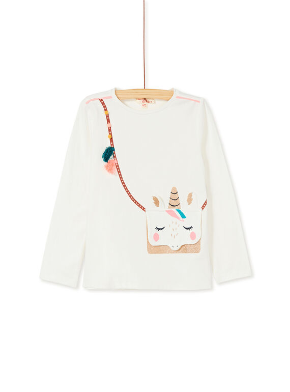 T-shirt manches longues, trompe l'œil sac licorne KAGOTEE3 / 20W901L2TML001
